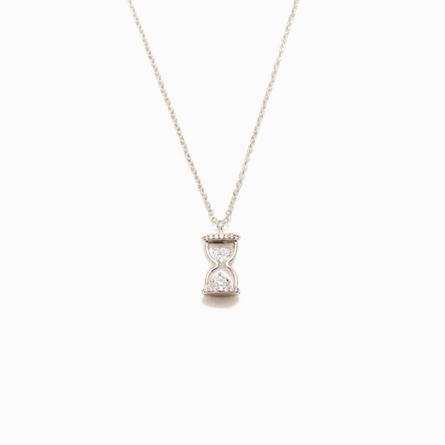 Every Second Every Minute Hourglass Necklace