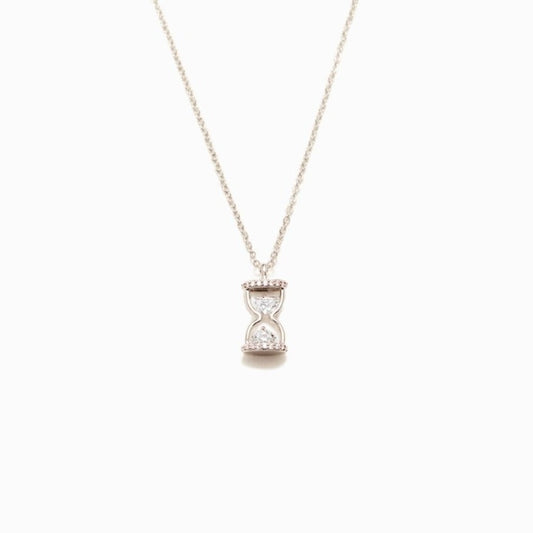 Every Second Every Minute Hourglass Necklace