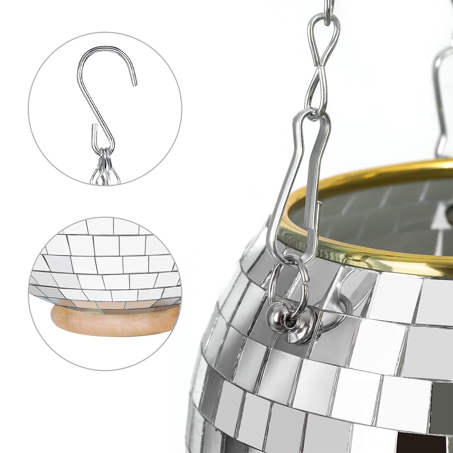 Disco Ball Hanging Planter