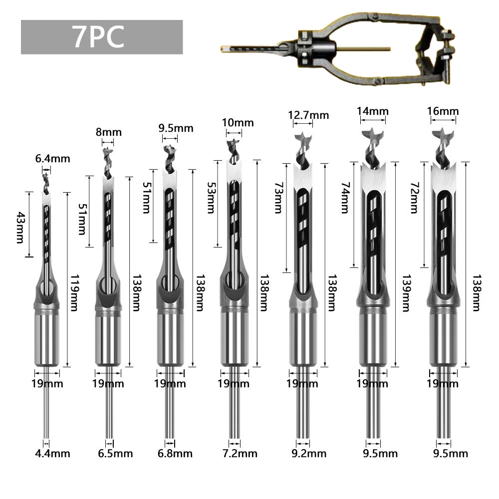 💥Efficient Woodworking Essential 💥 Adapter and Square-Headed Wood Chisel Set