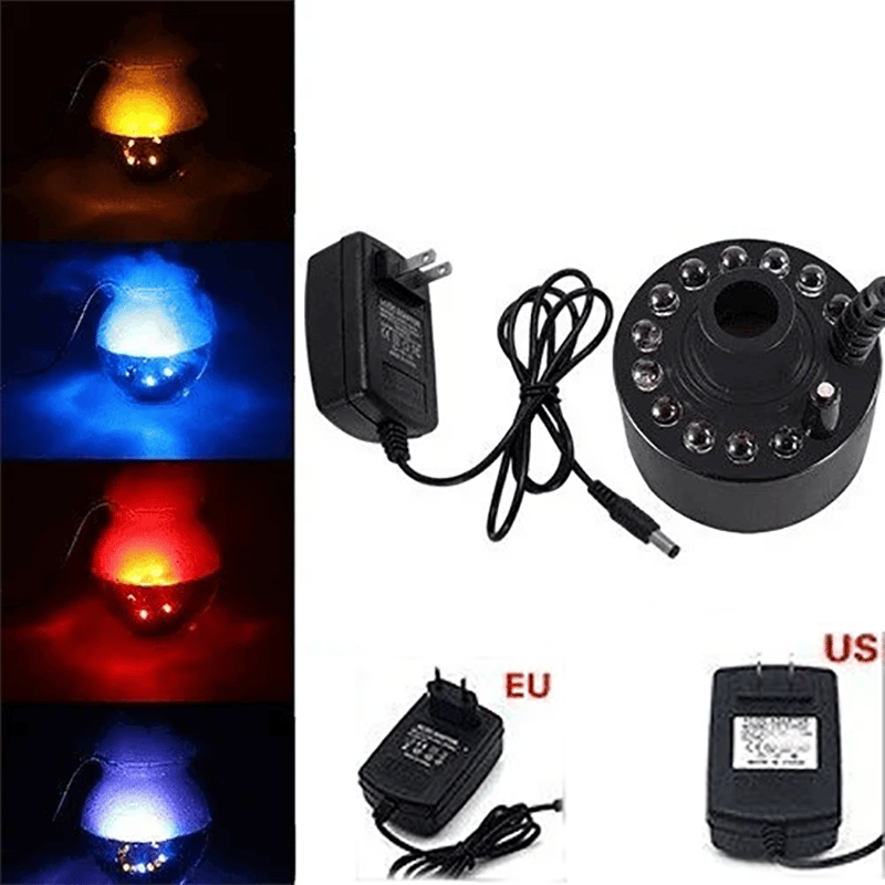 🎃12 LED light Ultrasonic Mist Maker Fogger