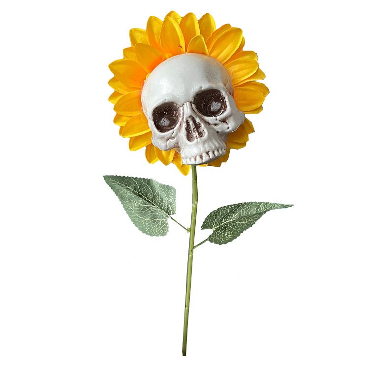 HALLOWEEN DECOR SKULL SUNFLOWERS🌻