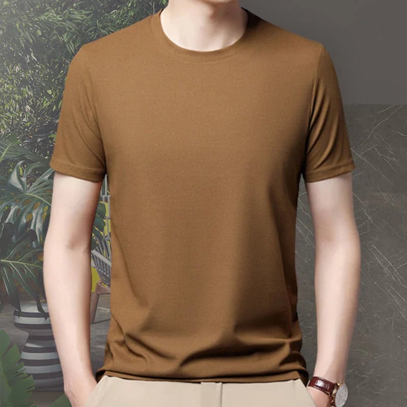 Waffle woven ice silk breathable T-shirt