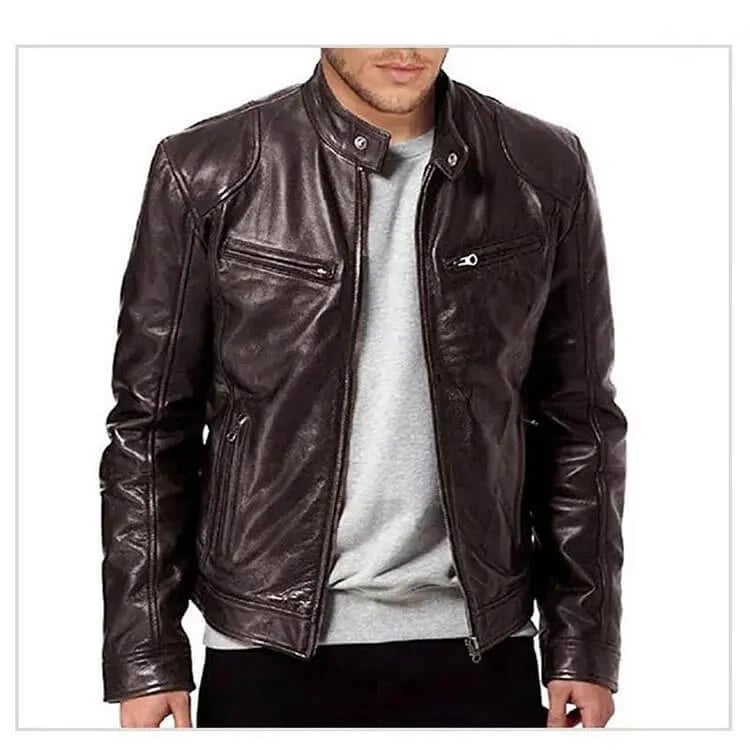 Autumn/Winter Hot Sale：Men's Leather Jacket