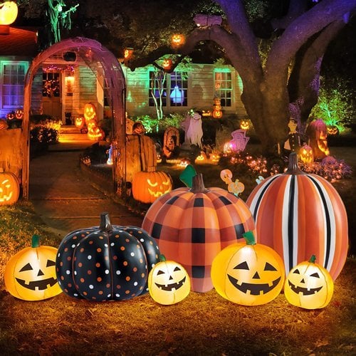 🎃Led Yard Pumpkins Inflatable Decorated