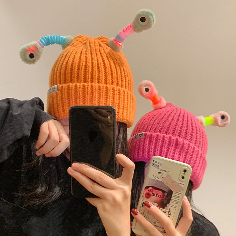 Cozy Monster Knit Hat