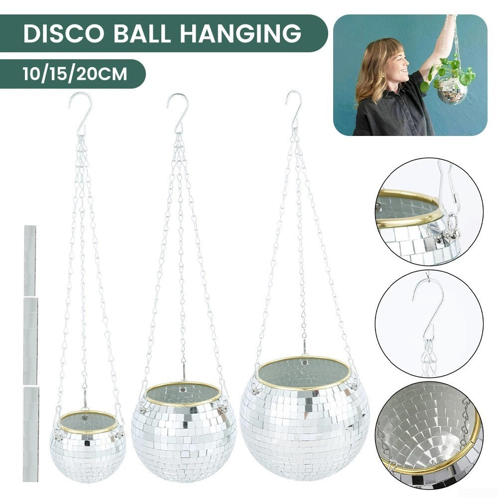 Disco Ball Hanging Planter