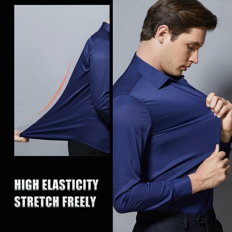 BREATHABLE HIGH ELASTICITY ANTI-WRINKLE SHIRT(2 pcs Free Shipping)