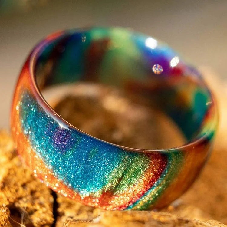 The Colored Galaxy Opal Ring