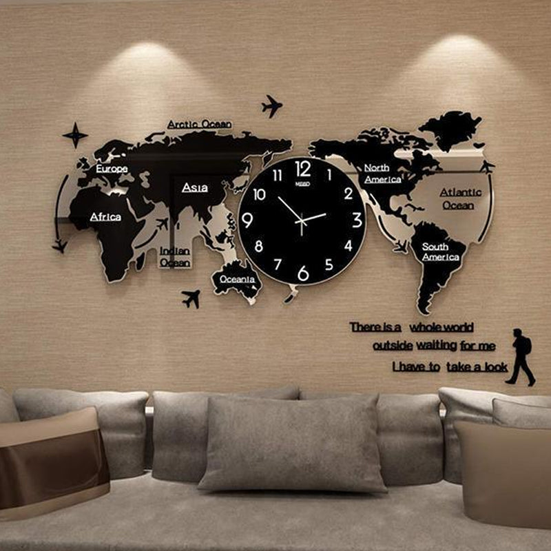 Art Map Wall Clock