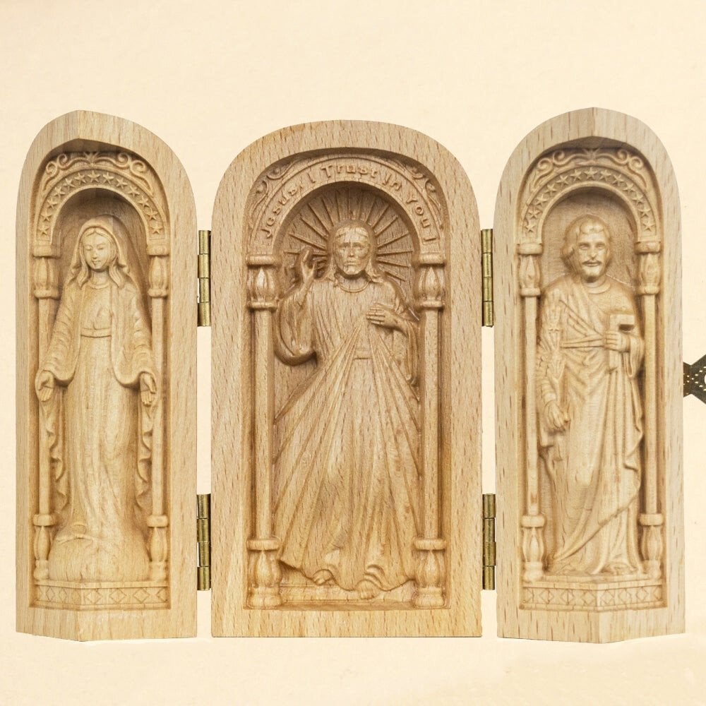 🔥HOT SALE🔥Hand-carved Portable Church - Mini Christian Altar