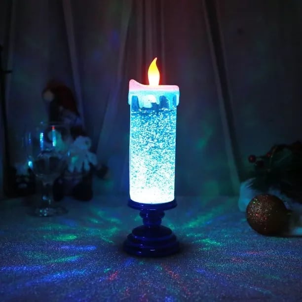 LED Christmas Candles  With Pedestal