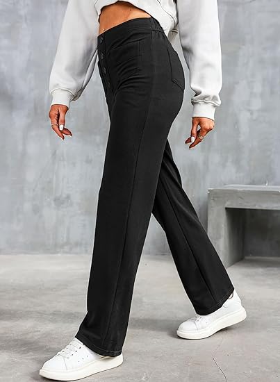 Women's Casual Straight Leg Pants High Waisted Stretchy Trousers——(Buy 2 free shipping)