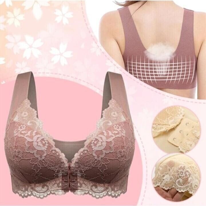 😲 3PCS*Front Closure 5D Beauty Back Sports Comfy Bra