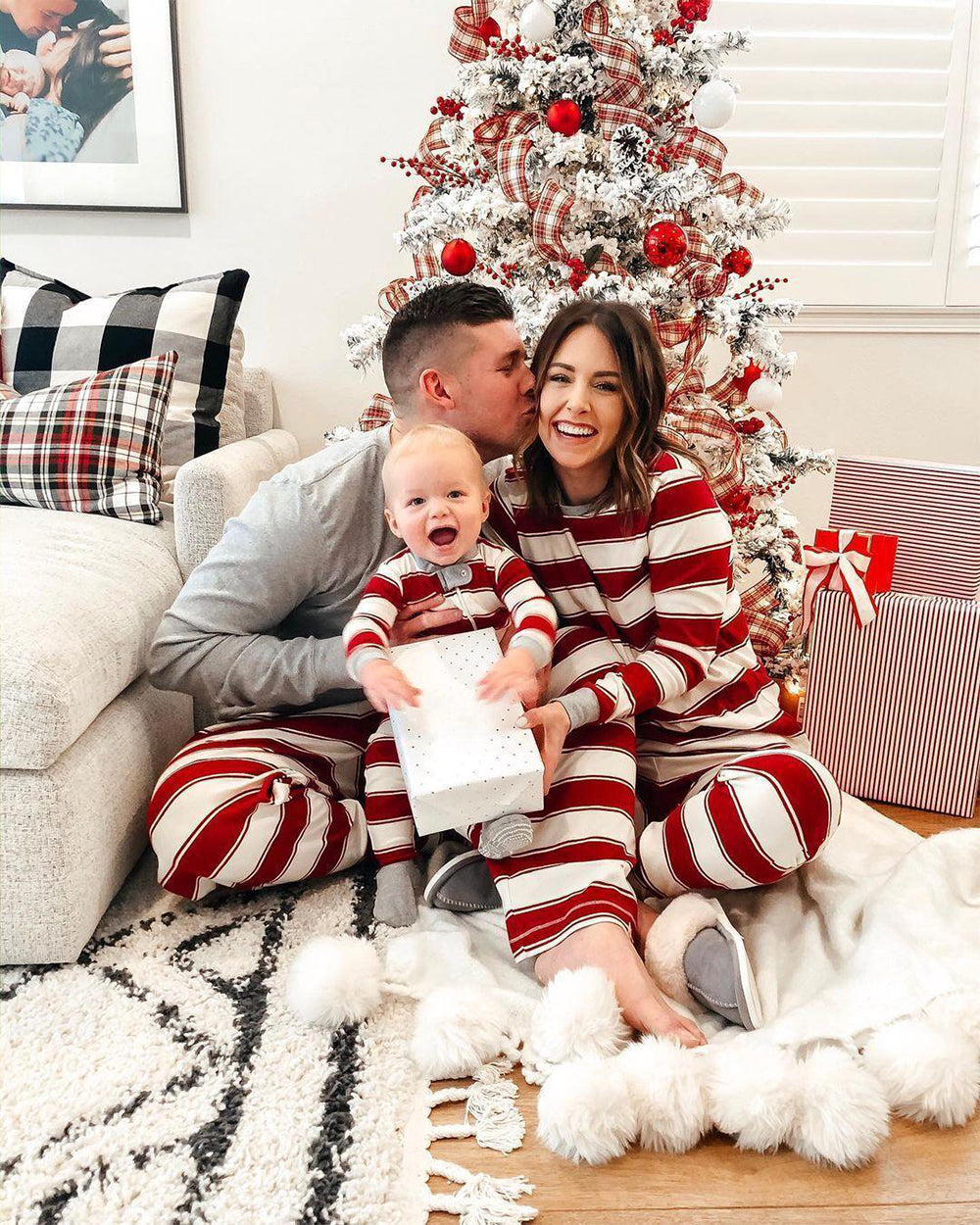 🎄 Early Christmas Pre-Sale - Christmas Red Striped Family Pajamas