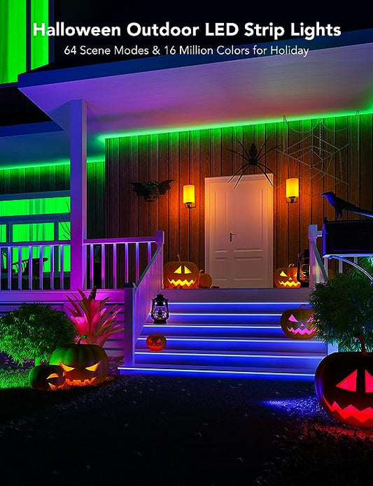 🎃Halloween Sale 58% OFF---Wi-Fi Bluetooth Smart Led rgbic for outdoor