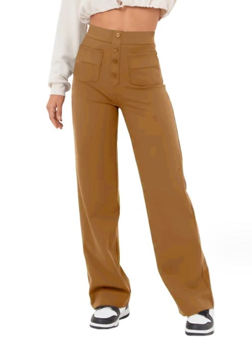 Women's Casual Straight Leg Pants High Waisted Stretchy Trousers——(Buy 2 free shipping)