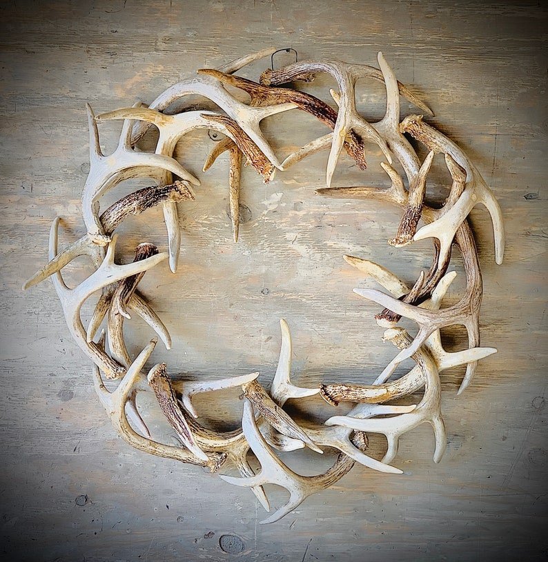 🔥Last Day 49% OFF🔥💖Rustic Farmhouse Antler Wreath[🌲Christmas Special Price] 💖