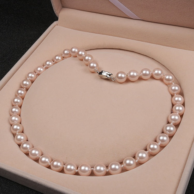 🔥Temperament deep sea shell pearl necklace