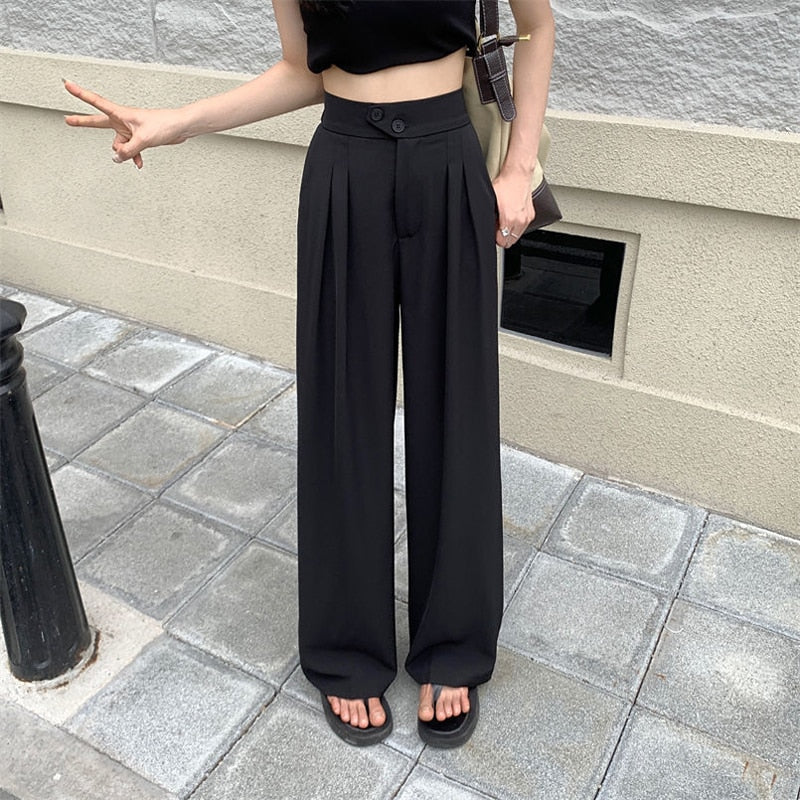 Woman's Casual Full-Length Loose Pants