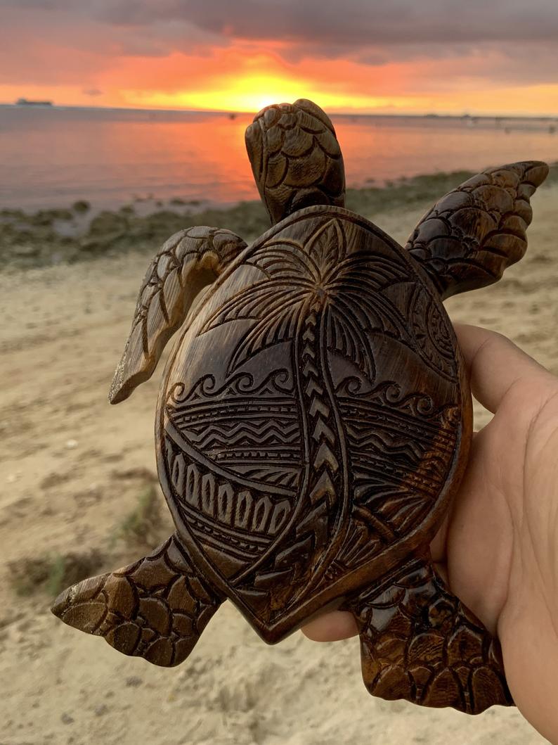 🔥Hawaiian Turtle Woodcarving