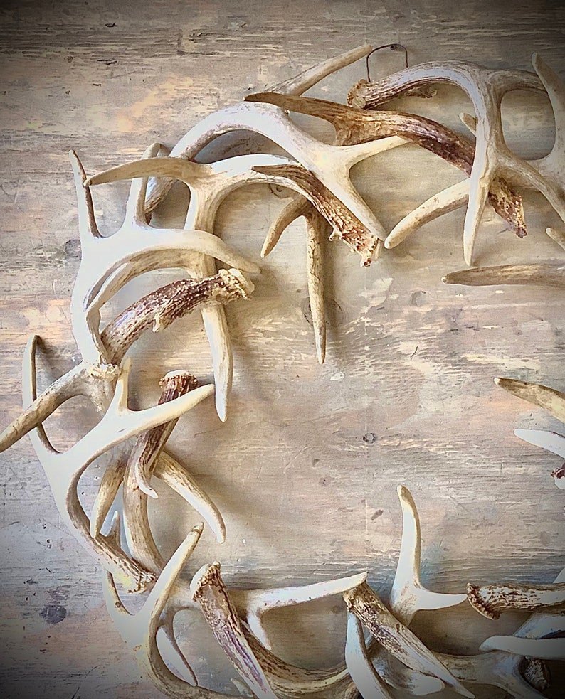 🔥Last Day 49% OFF🔥💖Rustic Farmhouse Antler Wreath[🌲Christmas Special Price] 💖