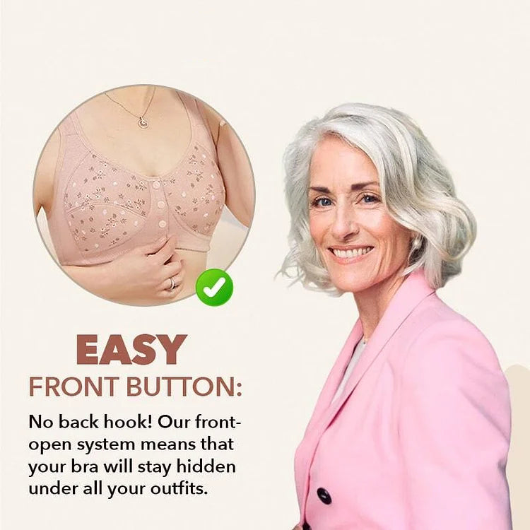 🔥Comfortable & Convenient Front Button Bra