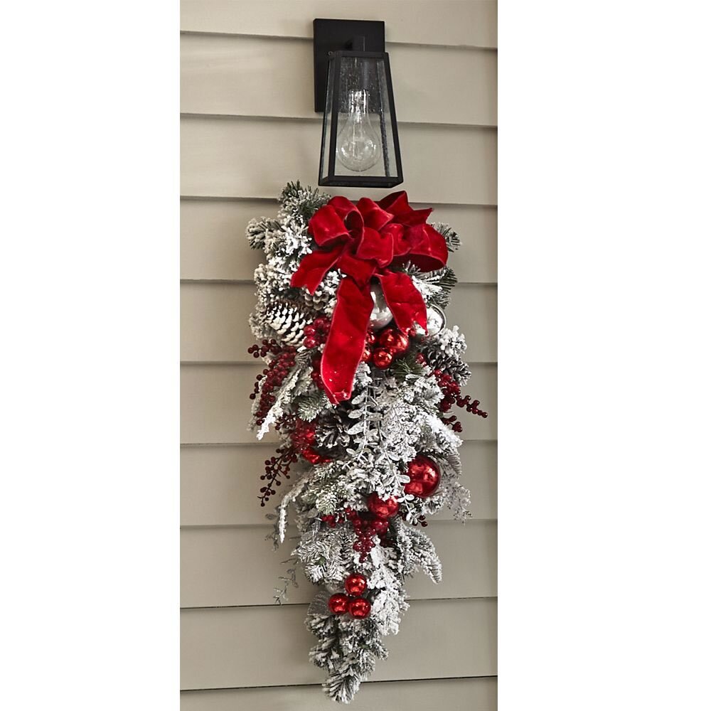 The Cordless Prelit Red And White Holiday Trim