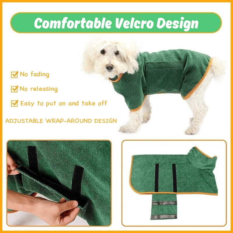 Christmas Sale 50% OFF-Super absorbent pet bathrobe