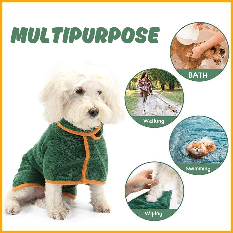 Christmas Sale 50% OFF-Super absorbent pet bathrobe