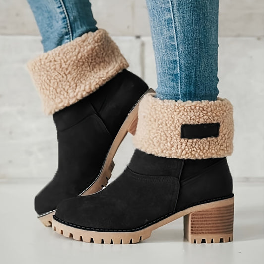 🎄Pre-Christmas Sale: Winter Essentials-High Heeled Snow Boots🎄