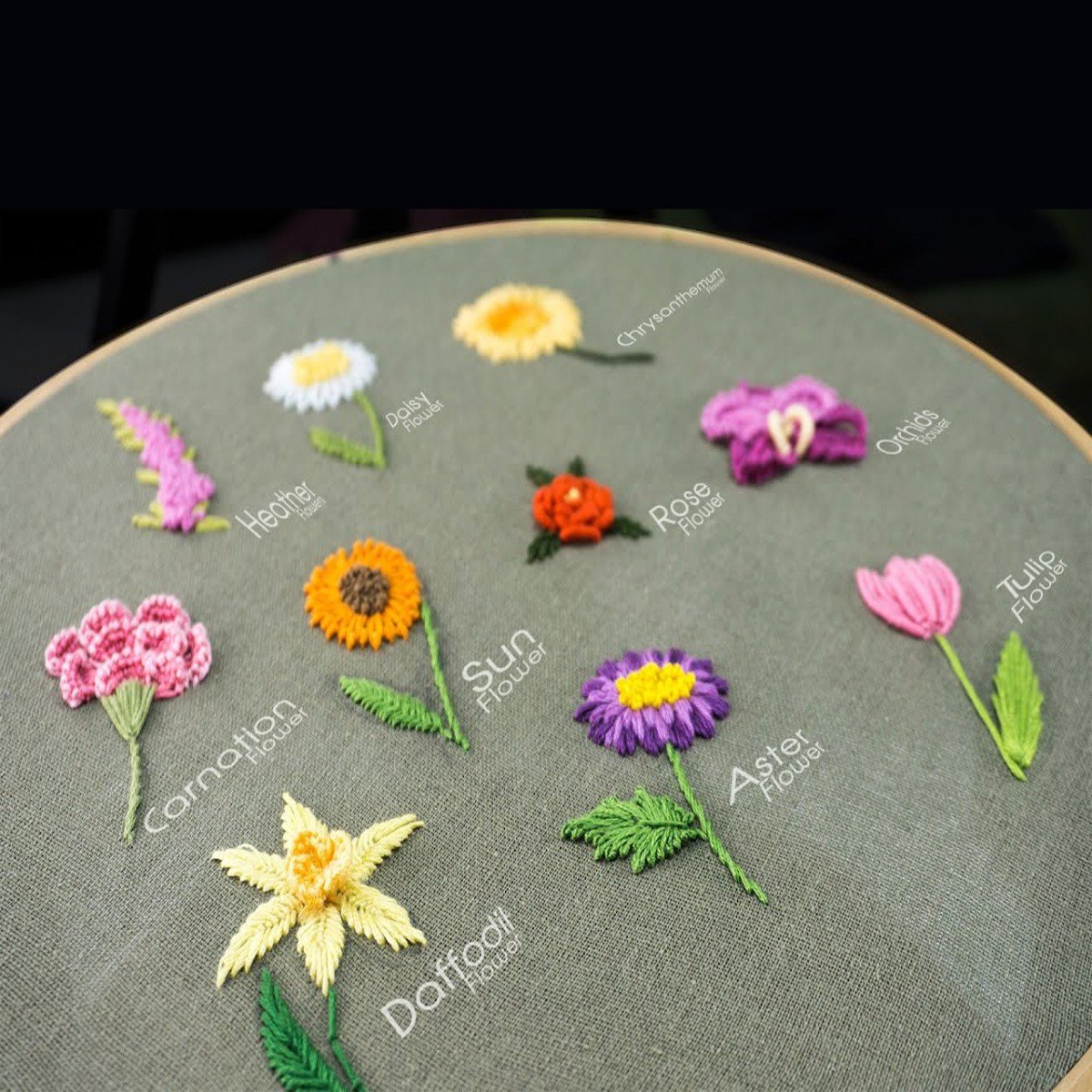 49% OFF - Perfect Gift - Embroidery  Hoop Flower Kit for Beginner