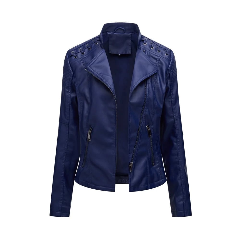 👚SpecialSale49%-Spring and Autumn Short Jacket Slim Leather Jacket -Women's Motorcycle Clothing