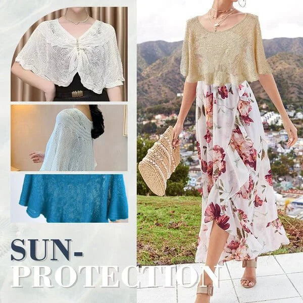 Knitted Sun-proof Ice Silk Shawl