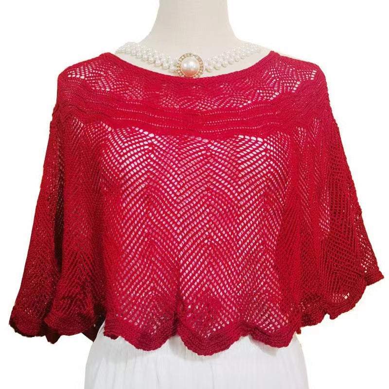 Knitted Sun-proof Ice Silk Shawl