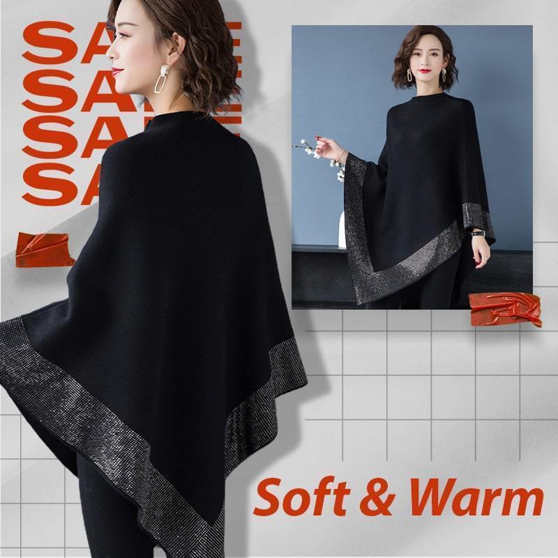 🔥Popular items for autumn and winter🔥Shiny Women's Wool Shawl