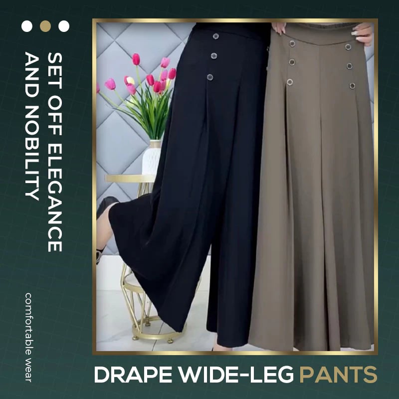 🔥[Comfort and Slim] Stylish Pleated Wide-leg Pants