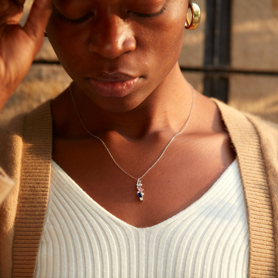 Beautifully Broken Baguette Cut Necklace