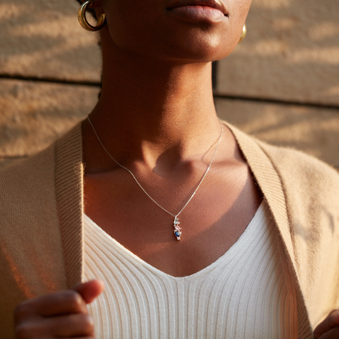 Beautifully Broken Baguette Cut Necklace