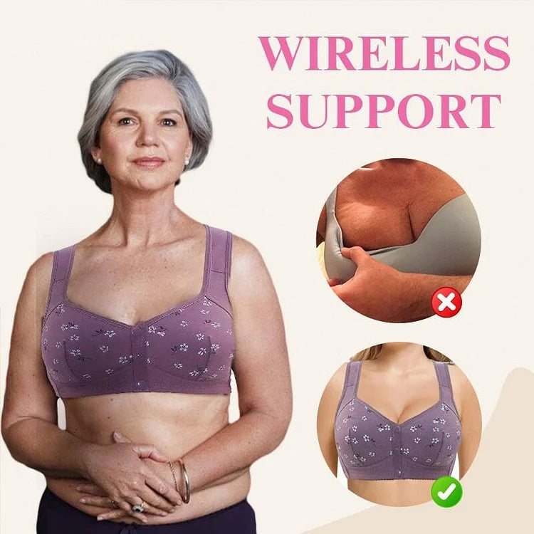 🔥Comfortable & Convenient Front Button Bra