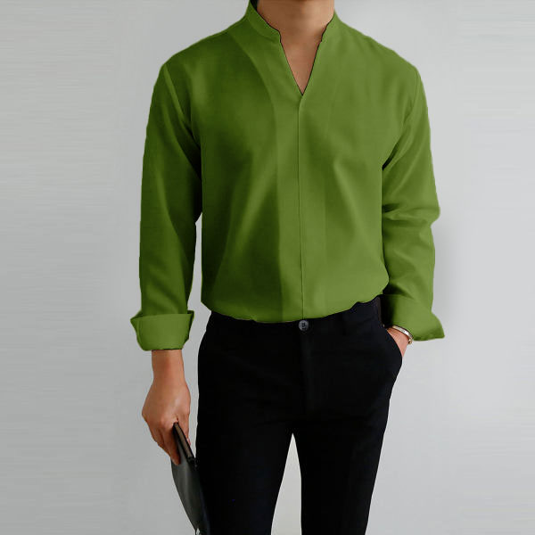 Gentlemans Simple Design Casual Shirt