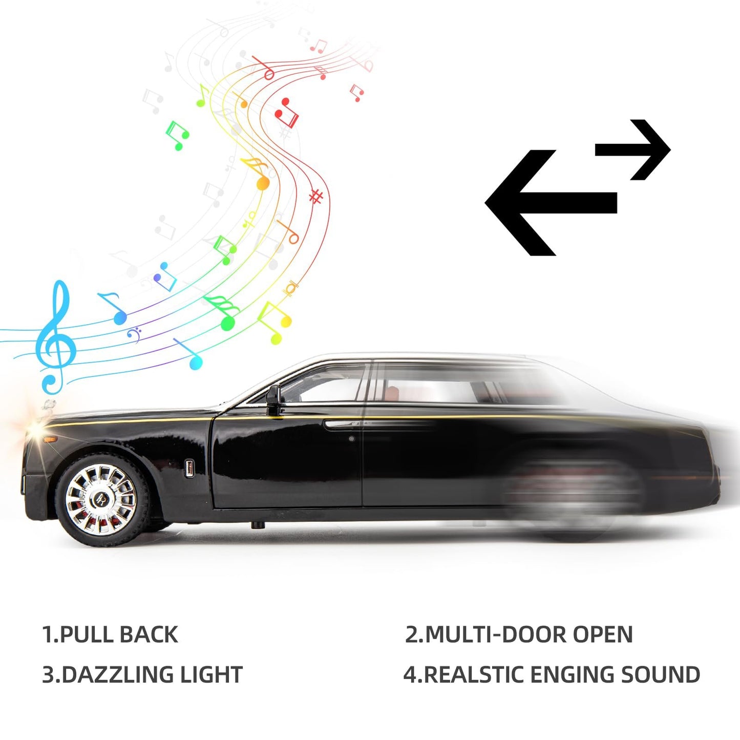 New Year Promotion💥1/32Rolls-Royce Phantom Model Car - Buy two and get free shipping!