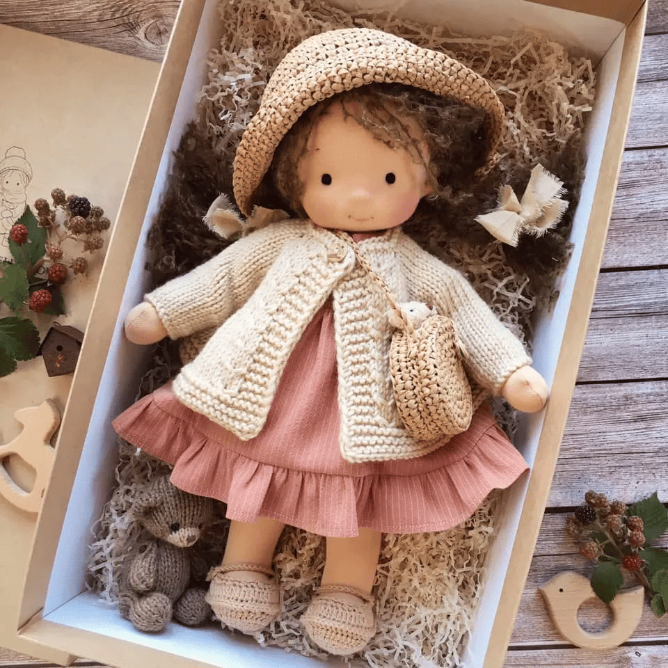 🎁The Best Gift for Kids-Handmade Waldorf Doll👧