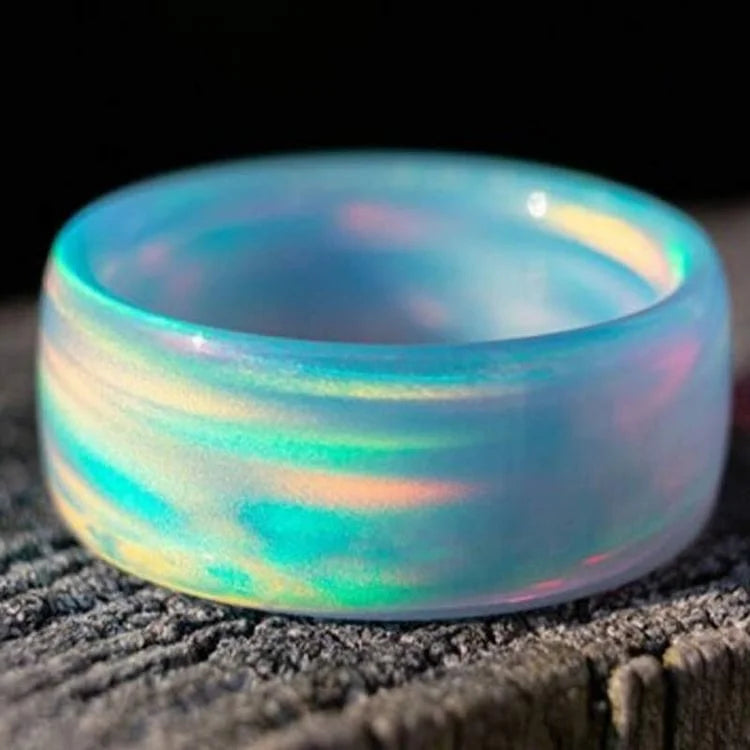 The Colored Galaxy Opal Ring