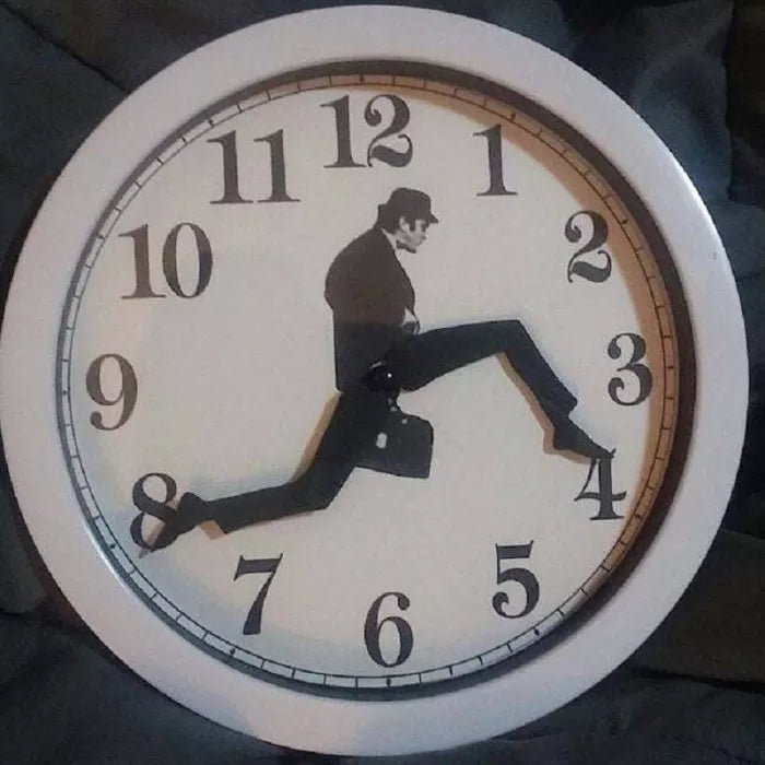 Silly Walk Wall Clock