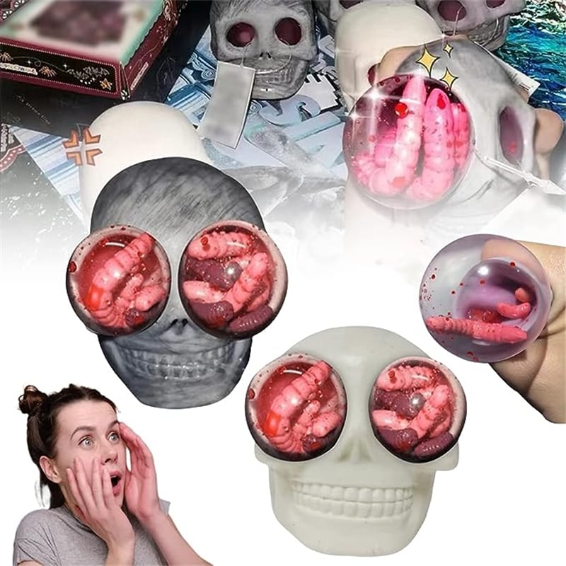 Halloween hot sale:Skull Anti-Stress Squeeze Toy