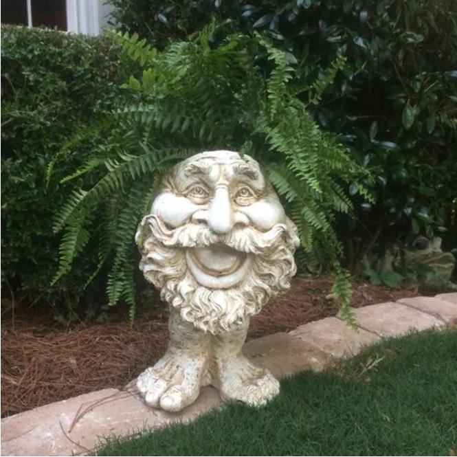 Mugglys Face Statue Planter