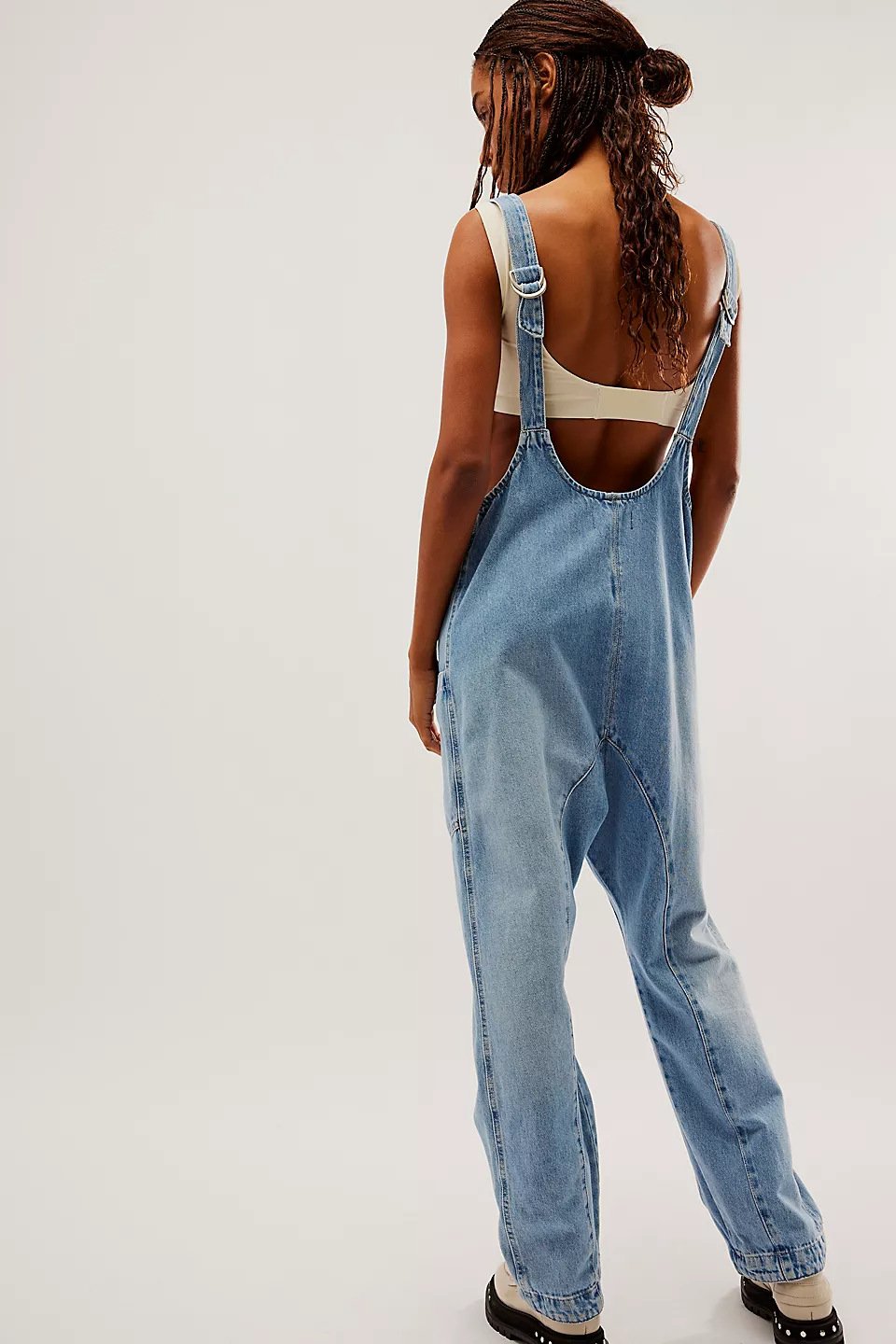 Denim Jumpsuit With Pockets