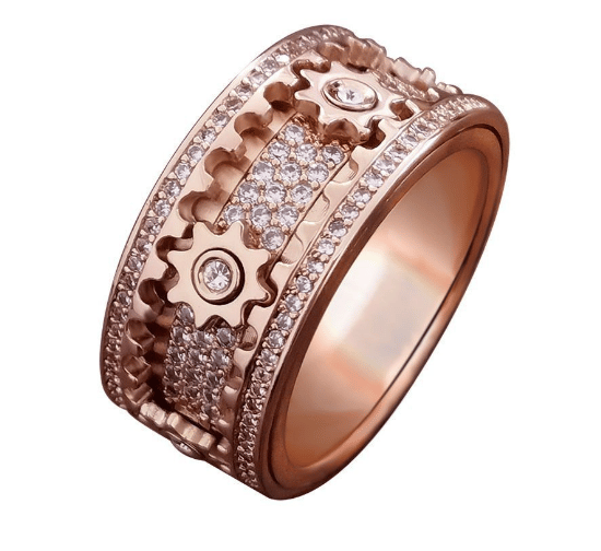 Handmade Ornate Geometric 3D Band Ring