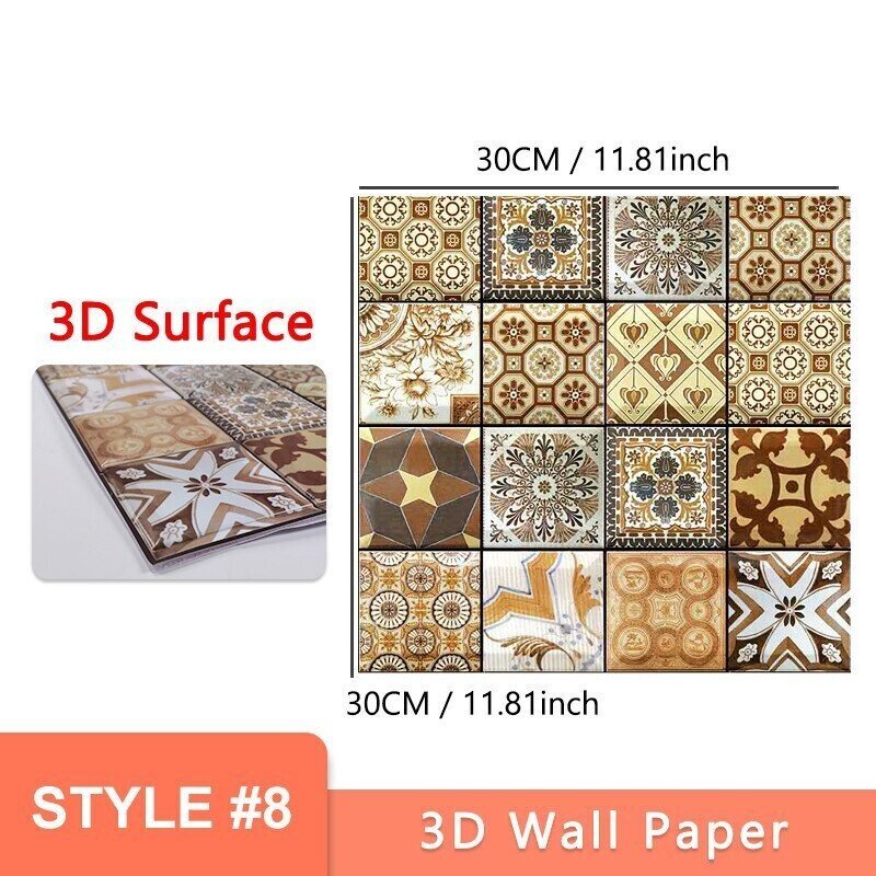 🌟Big Sale -3D Peel and Stick Wall Tiles(30cmx30cm)